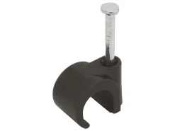 STEFFEN Nagelbriden für Kabel 8-10 mm, Braun 25 Stück