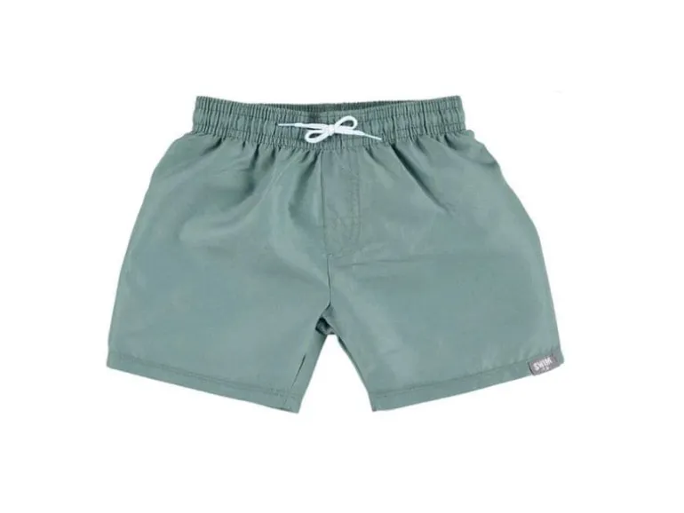 Sterntaler UV-Badeshorts uni Gr. 122/128, Mattgrün