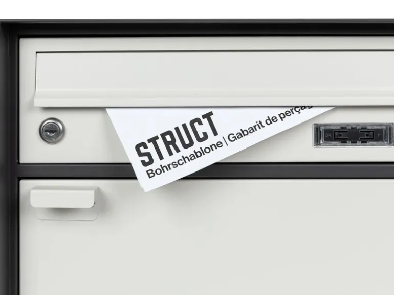 STRUCT Briefkasten Hellgrau/Anthrazit