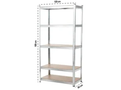 STRUCT Schwerlastregal B100 mit 5 Tablaren