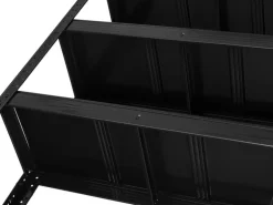 STRUCT Schwerlastregal Schwarz mit 5 Tablaren