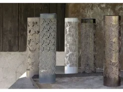 STT Laterne Solar Antic Pillar Verdoso Grün