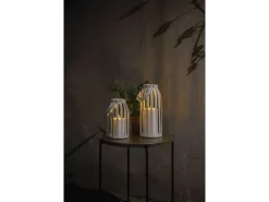 STT LED-Kerzen Set 2 Stück Weiss, 20 und 28 cm