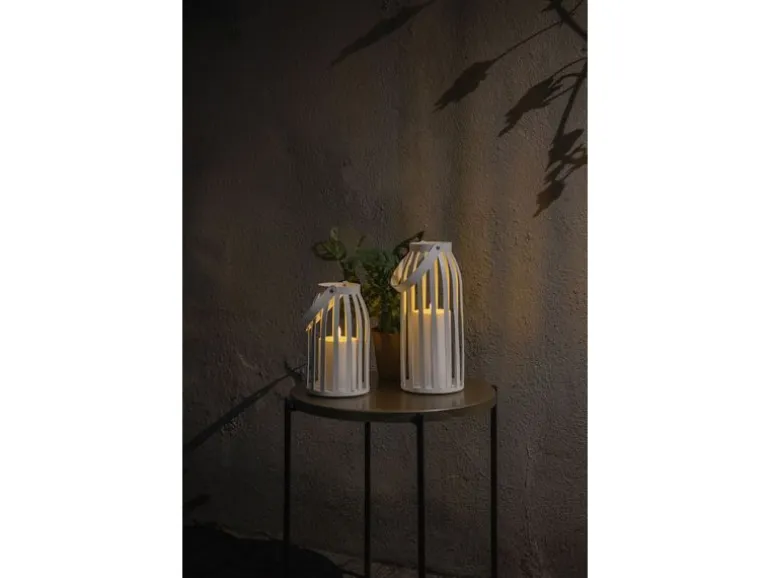 STT LED-Kerzen Set 2 Stück Weiss, 20 und 28 cm