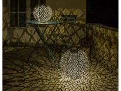STT Windlicht Solar Antic Ball Emilia, Ø 30 cm, Marineblau