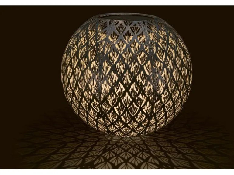 STT Windlicht Solar Antic Ball Emilia, Ø 40 cm, Marineblau