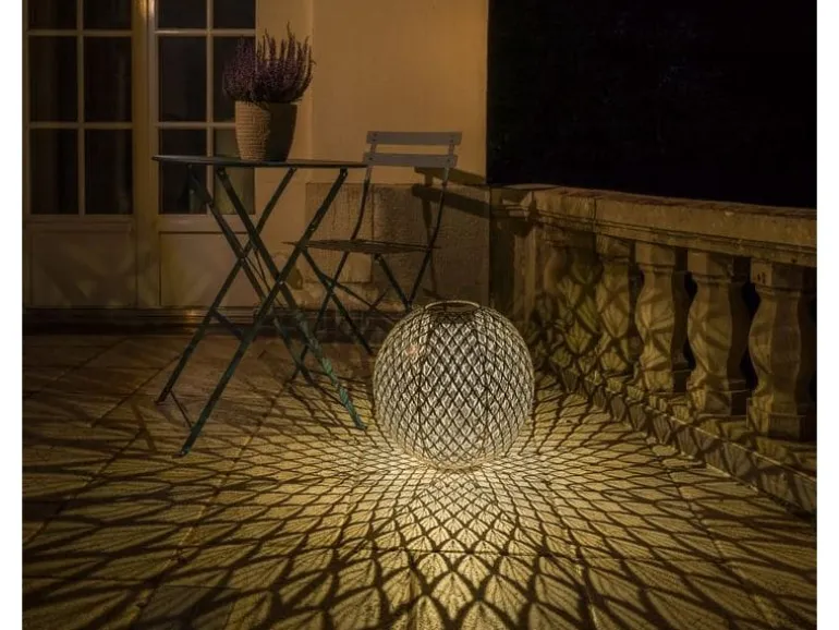 STT Windlicht Solar Antic Ball Emilia, Ø 40 cm, Marineblau