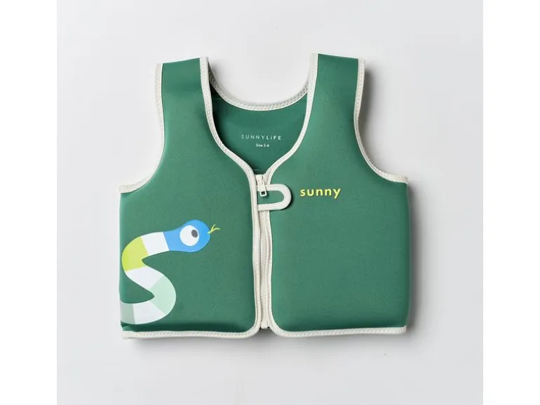 Sunnylife Float Vest 3-6 Into the Jungle Grün