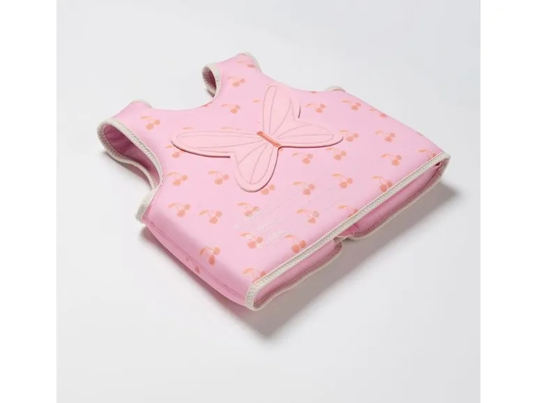 Sunnylife Kids Swim Vest 3-6 Cotton Candy Cherry Rosa