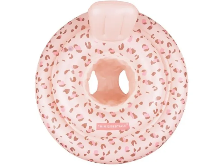 Swim Essentials Schwimmsitz 0-1 Jahre Leopard Old Pink