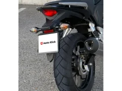 Swiss Klick Kennzeichenhalter Motorrad Schwarz