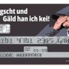 Swissmeme Kreditkarten-Sticker Angscht und Gäld, 8.4 x 5.3 cm