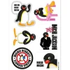 Swissmeme Scherzartikel Stickerbogen Michi, 10.5 x 14.8 cm