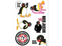 Swissmeme Scherzartikel Stickerbogen Michi, 10.5 x 14.8 cm