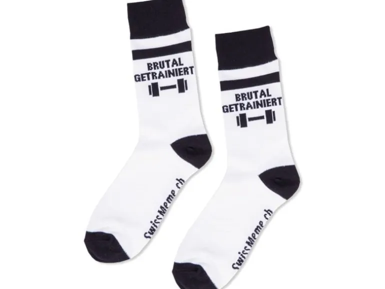 Swissmeme Socken Brutal getrainiert, Grösse 37-42