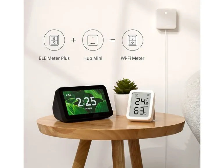 SwitchBot Smartes Innen-Thermometer, Weiss, Bluetooth
