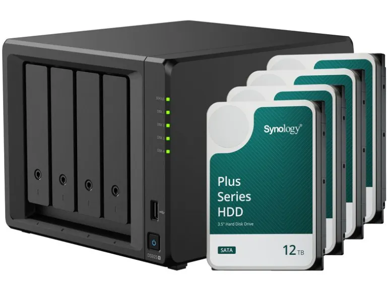 Synology NAS Diskstation DS925+ 4-bay Synology Plus HDD 48 TB