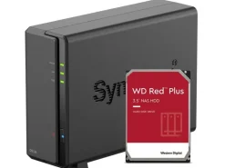 Synology NAS DiskStation DS124 1-bay WD Red Plus 2 TB
