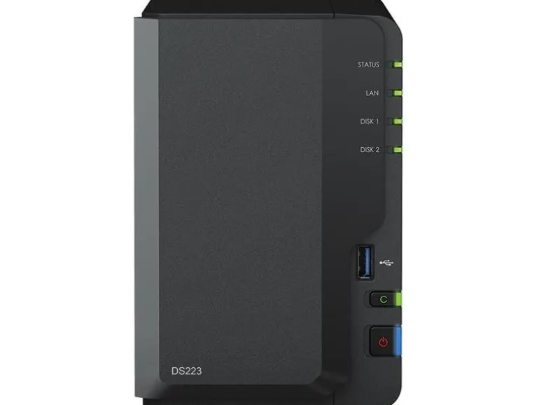 Synology NAS DiskStation DS223, 2-bay WD Red Plus 12 TB