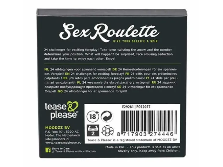 Tease & Please Sex Roulette Foreplay