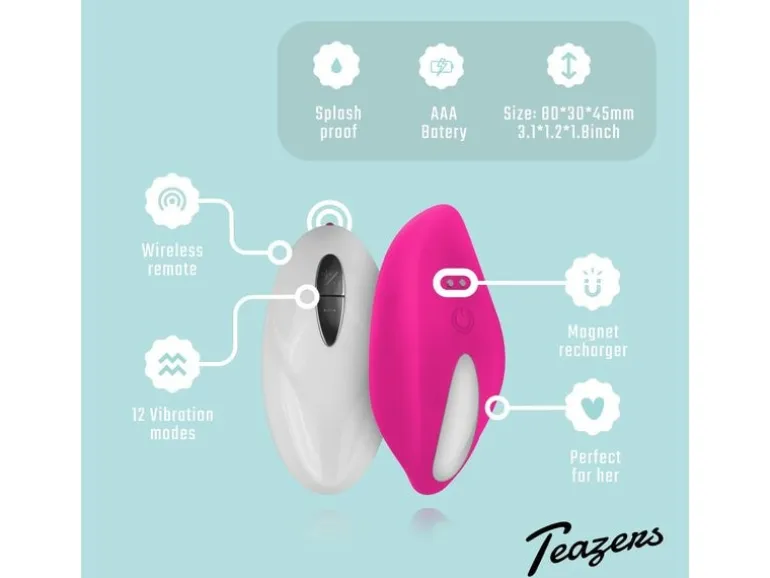 Teazers Panty Pleasure Klitoris Vibrator Rosa Rosa