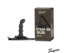 Teazers Silikon StrapOn Set Schwarz Schwarz
