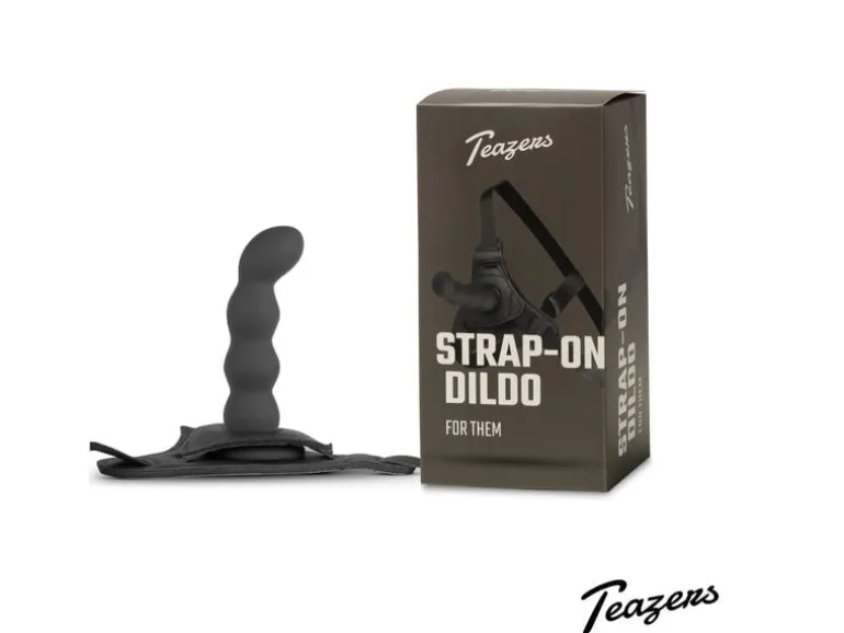 Teazers Silikon StrapOn Set Schwarz Schwarz