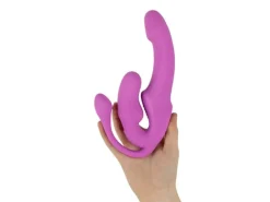 Teazers Strapless StrapOn mit Analplug Pink Rosa