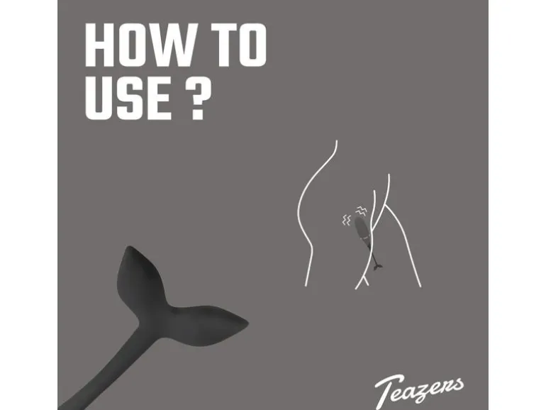 Teazers Vibrating Egg Mit Fernbedienung Schwarz Schwarz