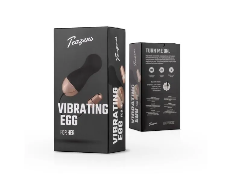 Teazers Vibrierende Ei Mit Fernbedienung Schwarz