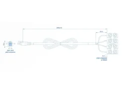 Teltonika Strom Kabel 4-Pin Microfit mit 4-Way Terminal Block, 1.5m