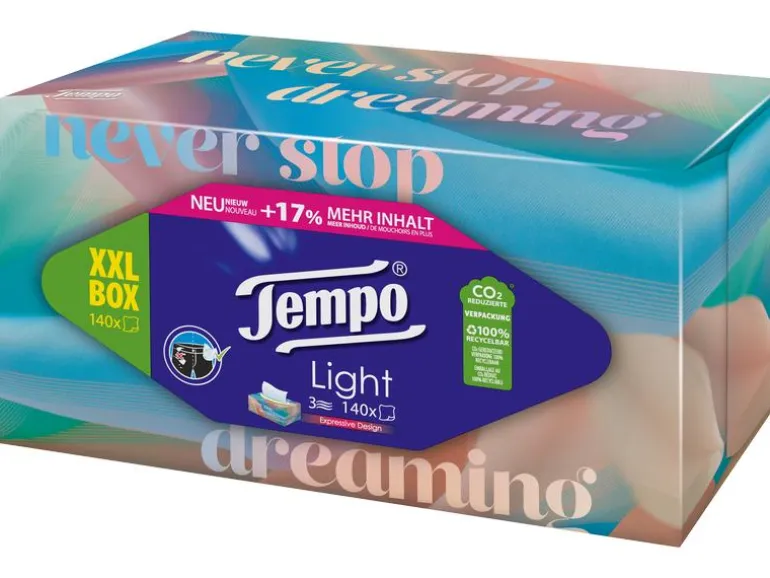 Tempo Taschentücher-Box Tempo Everyday Leicht & Soft 140 Stück