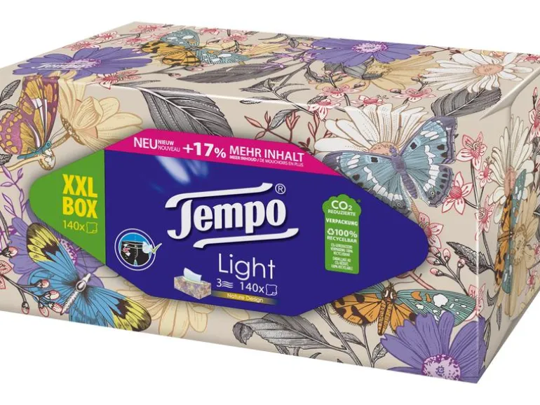 Tempo Taschentücher-Box Tempo Everyday Leicht & Soft 140 Stück