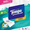 Tempo Toilettenpapier Deluxe 9 Rollen, 5-lagig, Weiss