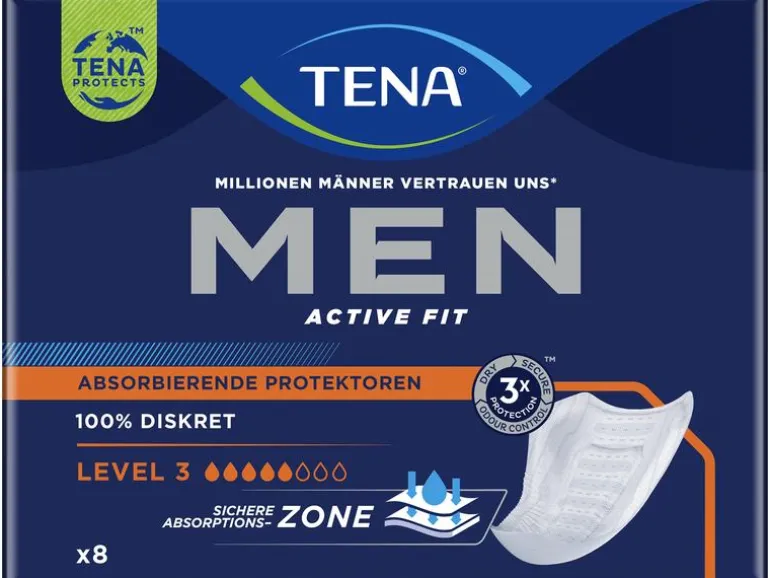 Tena Inkontinenz Einlagen Men Active Fit Level 3 8 Stück
