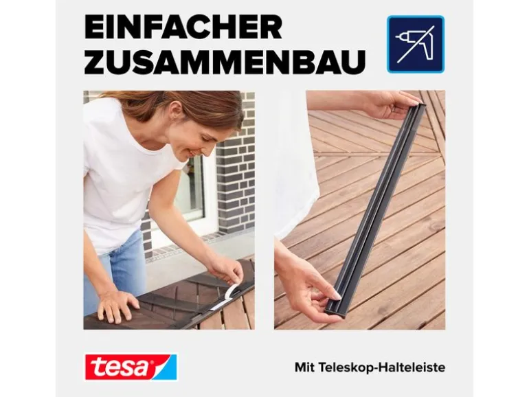 tesa Insektenschutz Lamellentür Teleskopierbar für Terrassentüren
