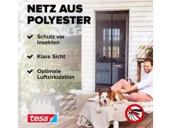 tesa Insektenschutz Magnetvorhang 1.2 x 2.4 m, Anthrazit