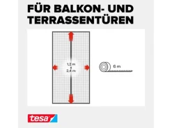 tesa Insektenschutz Magnetvorhang 1.2 x 2.4 m, Anthrazit