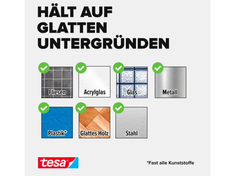 tesa Klebehaken Powerstrips Haken Small Transparent, 0.5 kg