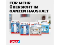 tesa Klebehaken Powerstrips Haken Small Transparent, 0.5 kg