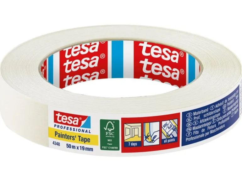 tesa tesakrepp Malerband Standard 50 m x 19 mm, beige