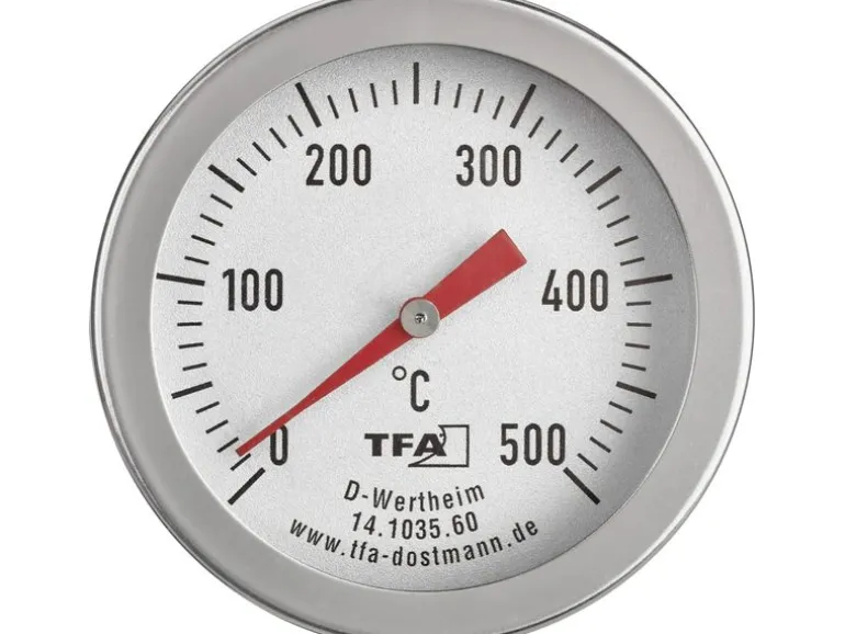 TFA Dostmann Backofenthermometer Profi, Edelstahl, mit langem Fühler