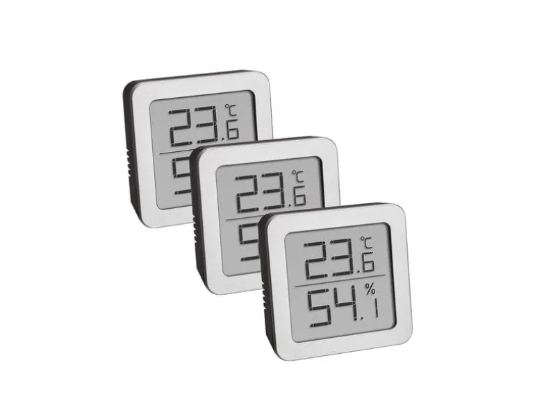 TFA Dostmann Thermo-/Hygrometer Digital 3er-Set