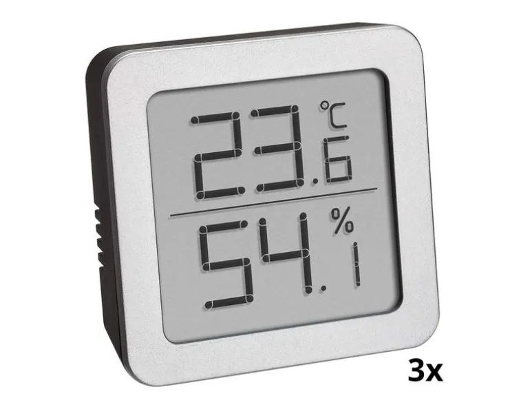 TFA Dostmann Thermo-/Hygrometer Digital 3er-Set