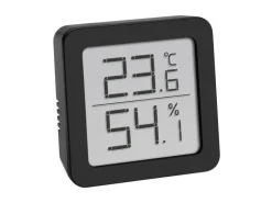 TFA Dostmann Thermo-/Hygrometer Digital, Schwarz