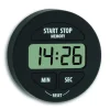 TFA Dostmann Timer Digital mit Stoppuhr, Schwarz
