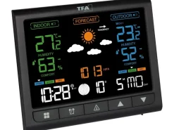 TFA Dostmann Wetterstation Contrast Schwarz
