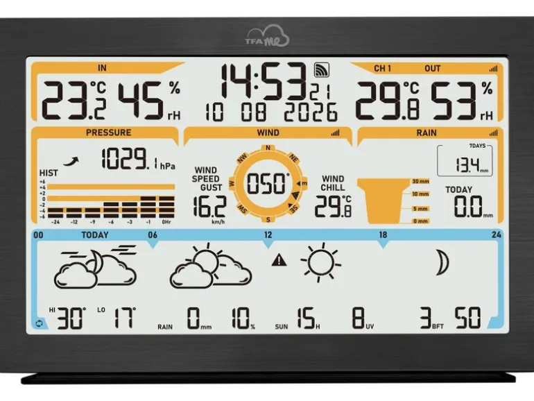 TFA Dostmann Wetterstation WLAN Schwarz