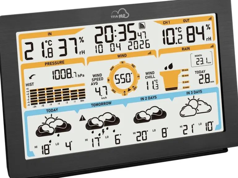 TFA Dostmann Wetterstation WLAN Schwarz