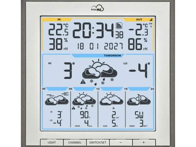 TFA Dostmann Wetterstation WLAN Anthrazit